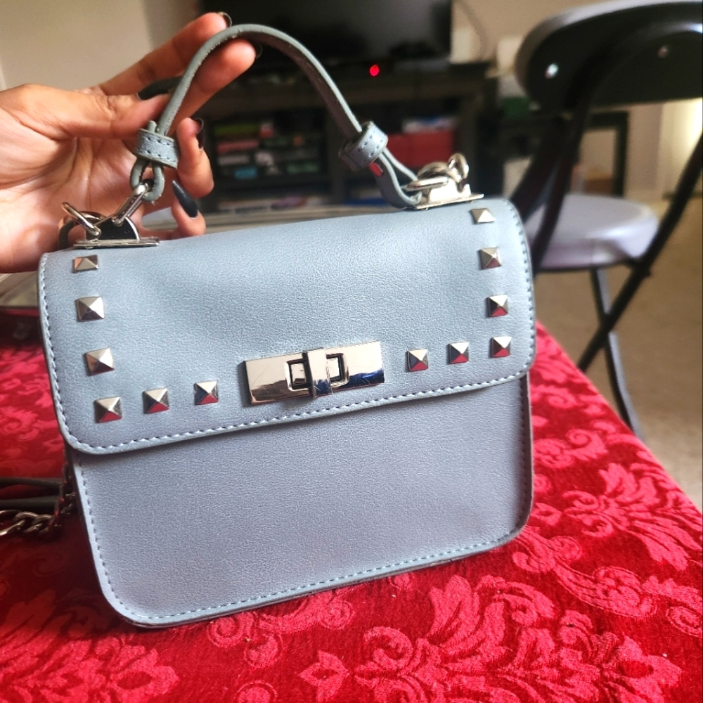 New Steve madden grey studded purse